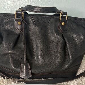 Louis Vuitton Black Mahima Leather Detail